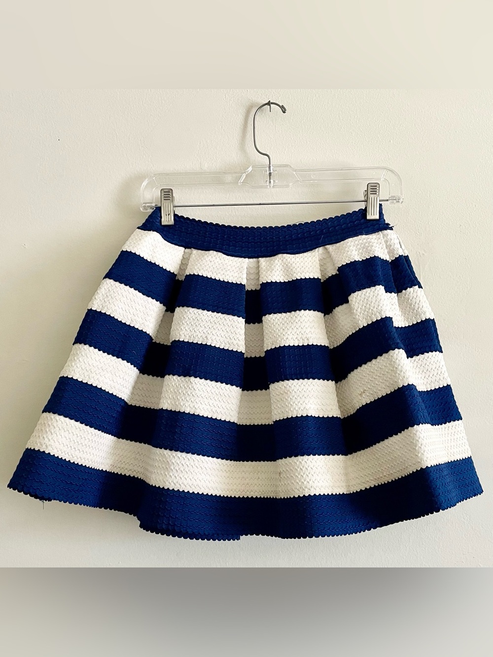 🛹 Love Culture Textured and Structured Striped Skater Skirt 🛹